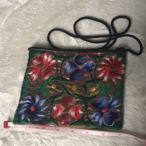 Embroidered multicolored small bag
